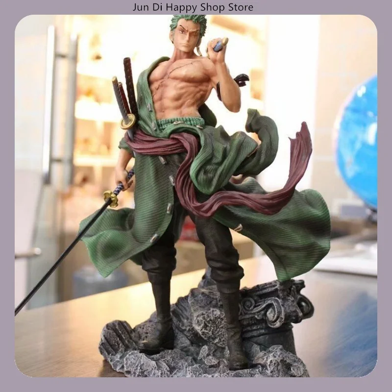 

32cm One Piece Zoro Standing Pose Anime Figure Model Statue For Desktop Decoration Collectible Action Figure Gift For Fans