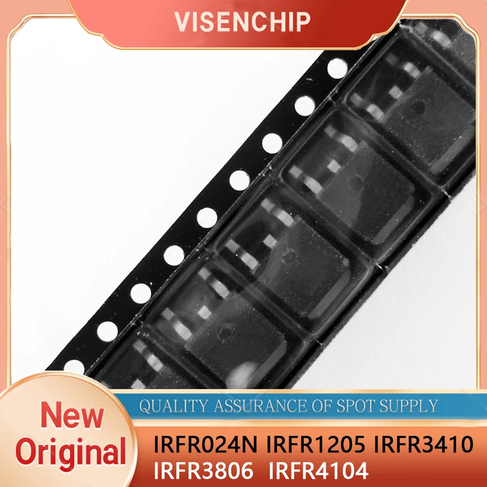 10 peças Novo Original IRFR024N IRFR1205 IRFR3410 IRFR3806 IRFR4104 FR024N FR1205 FR3410 FR3806 FR4104 TO-252