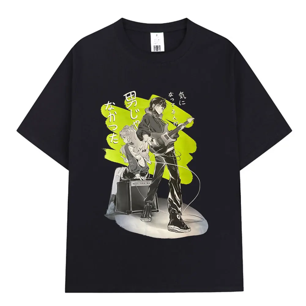 Anime The Guy She Was Interested in Wasn't A Guy At All T-shirts Men Women Clothing Fashion Harajuku 100% Cotton Casual T Shirt