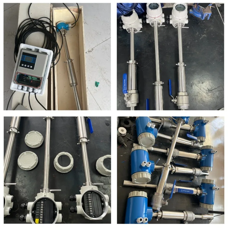 Customizable Stainless Steel Plug-In Electromagnetic Flowmeter Accurate Water Medium Measurement OEM Supported OM Brand 2-Year