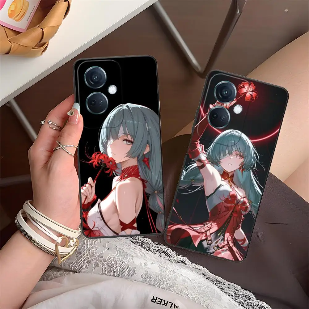 حافظة هاتف Wuthering Waves Phrolova لهاتف OPPO Reno 14 13 12 11 10 9 8 7 6 5 F T Pro 5G غطاء طباعة ملون للهواتف المحمولة الفاخرة