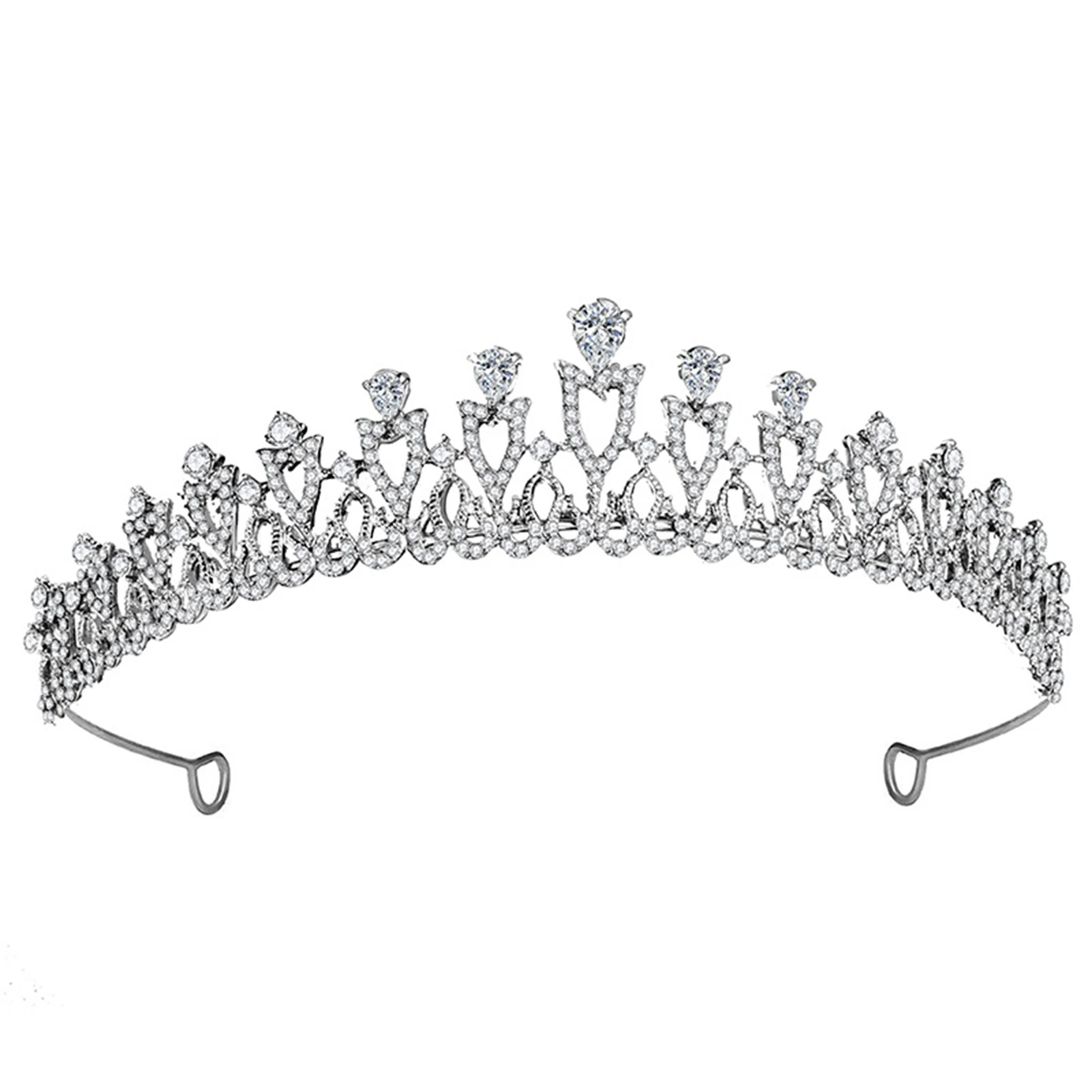 

Bridal Crown Headwear For Female Wedding Birthday Headdress Rhinestones Inlaid Retro Luxury Hair Accessories