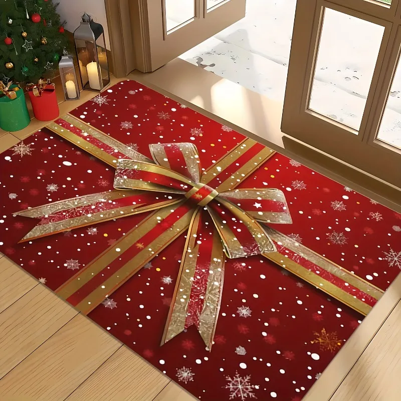 Christmas Gift Design Doormat Non-Slip, Welcome Mat for Home Entryway, Ideal for Living Room, Bedroom, Bathroom, Kitchen Decor