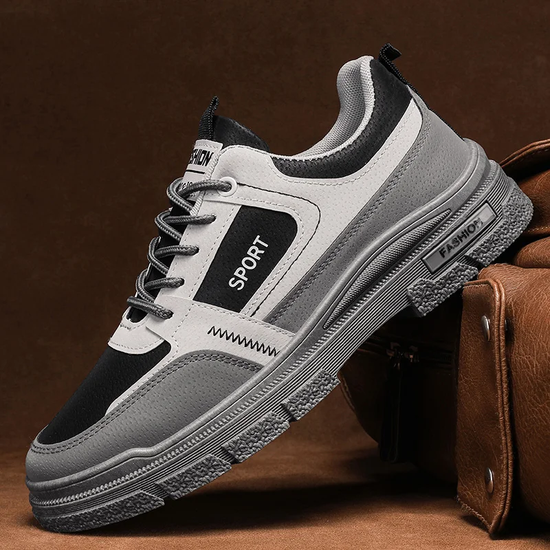 Casual Sports Sneakers All Season Men Skateboarding Shoes Breathable Low-Cut Fashionable Durable Versatile Men Shoes