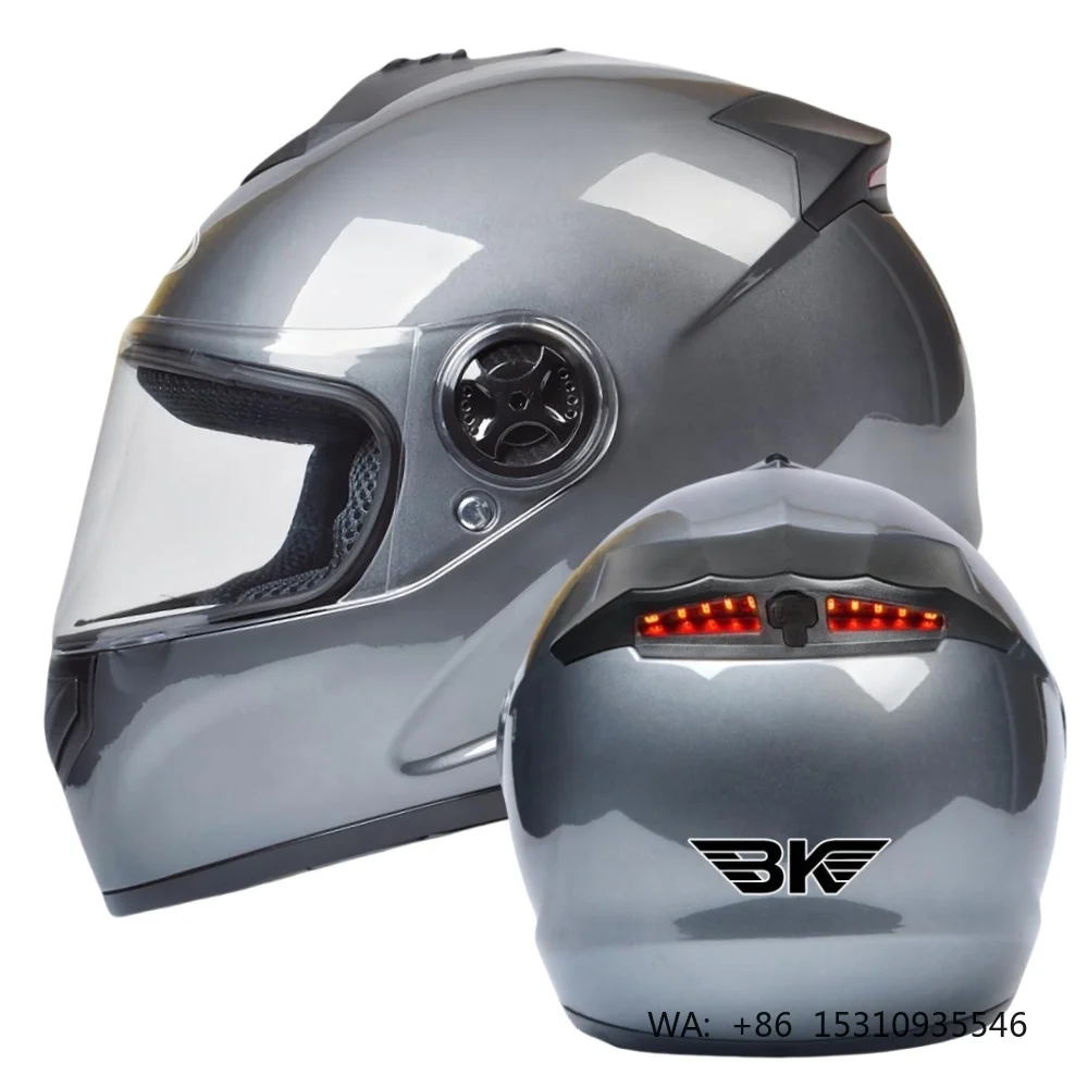 

New Most Popular ABS Material Full Face Motorcycle Helmet with Cotton Lining DOT Approved Breathable All Seasons