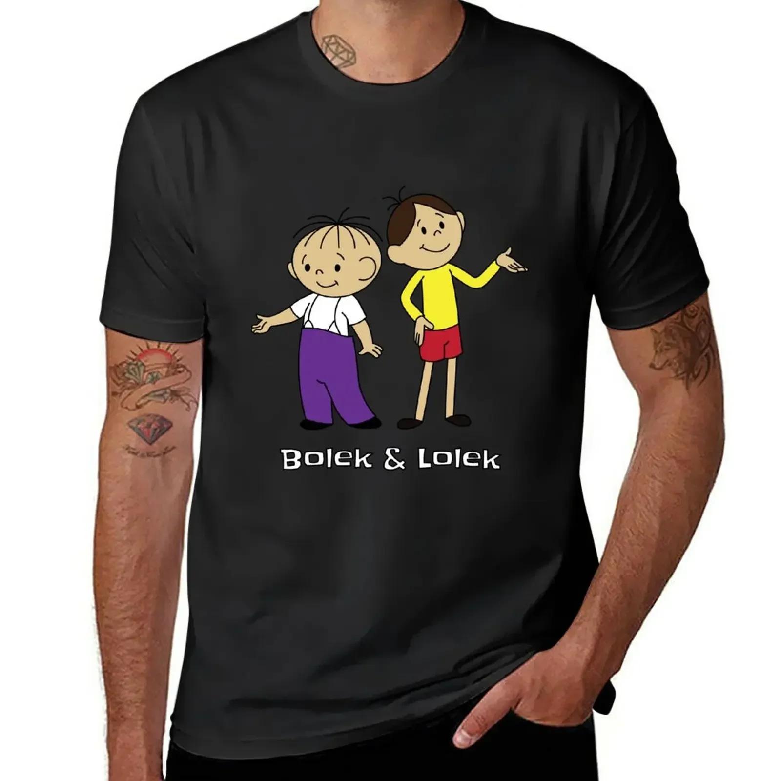 Bolek and Lolek cartoons T-Shirt Short sleeve tee Blouse sweat mens t shirt graphic