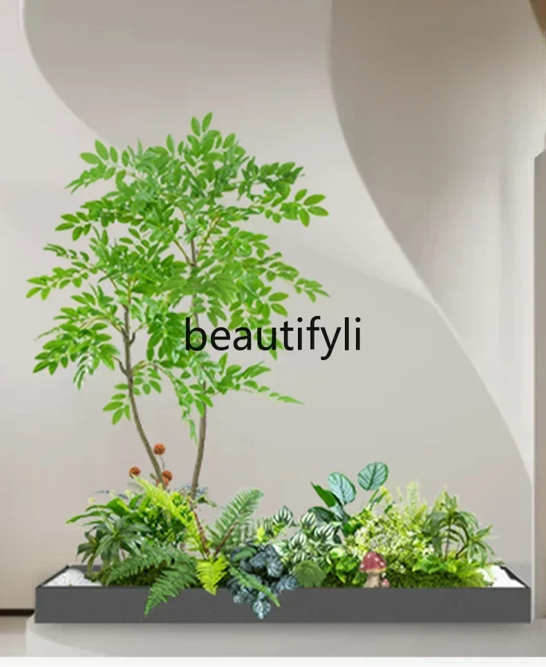 Simulation plant landscaping Balcony landscape False flower tree decoration Bionic green plant landscaping combination