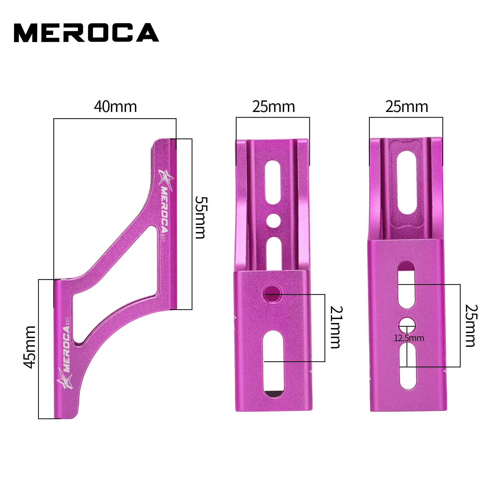 Picture 6: Meroca Folding Bicycle Front Bag Raised Base Aluminum Alloy Front Carrier Mount Adapter Raiser For Dahon Brompton Winter Cycling