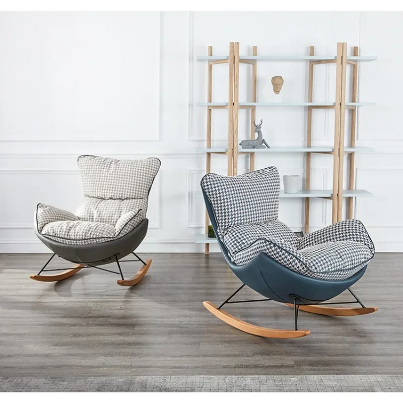 Nordic rocking chairs, living rooms, balconies, home leisure rocking chairs, sofas, lounge chairs, light luxury lazy snail chair