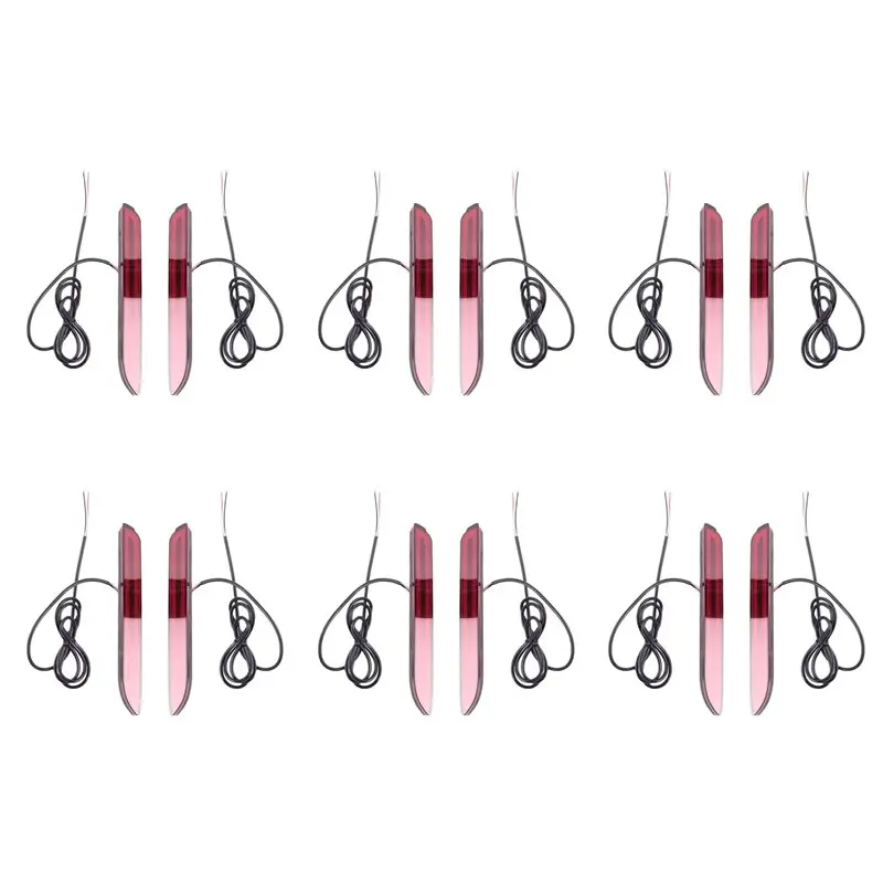 Excellent-12X For Toyota Camry Sienna Avalon RAV4 Wish Fortuner LED Rear Bumper Fog Light Tail Brake Stop Light