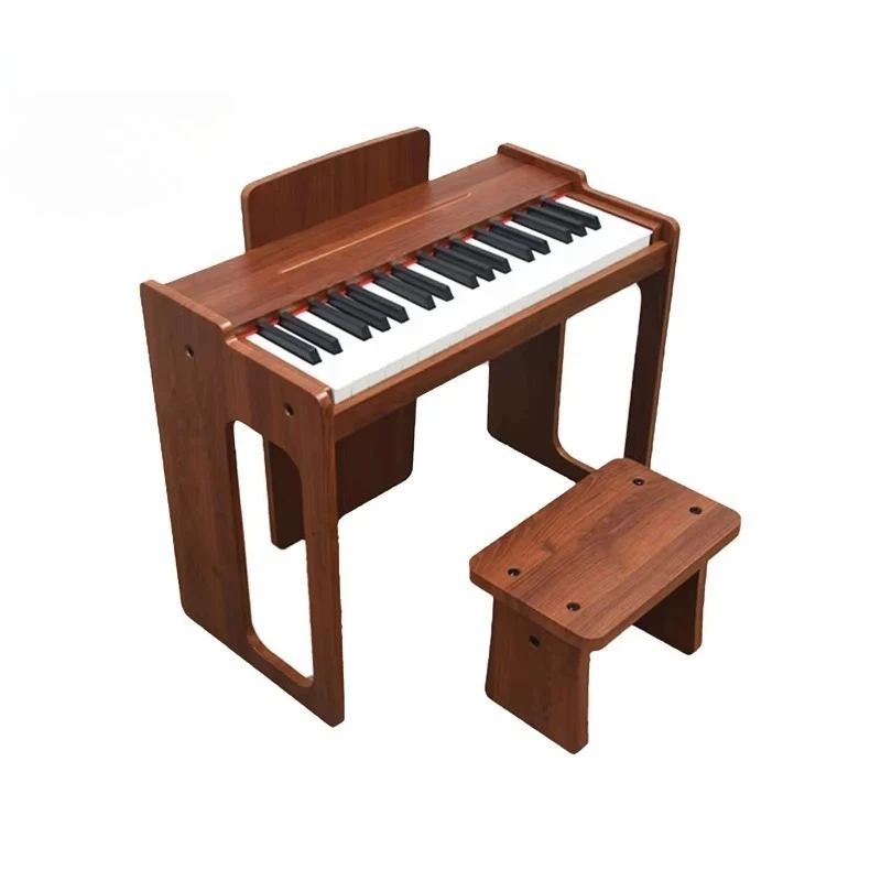 

New Product Kids Creative Musical Instrument Baby Gift Piano Keyboard 37 Keys Digital Mini Children Wood Piano Toys