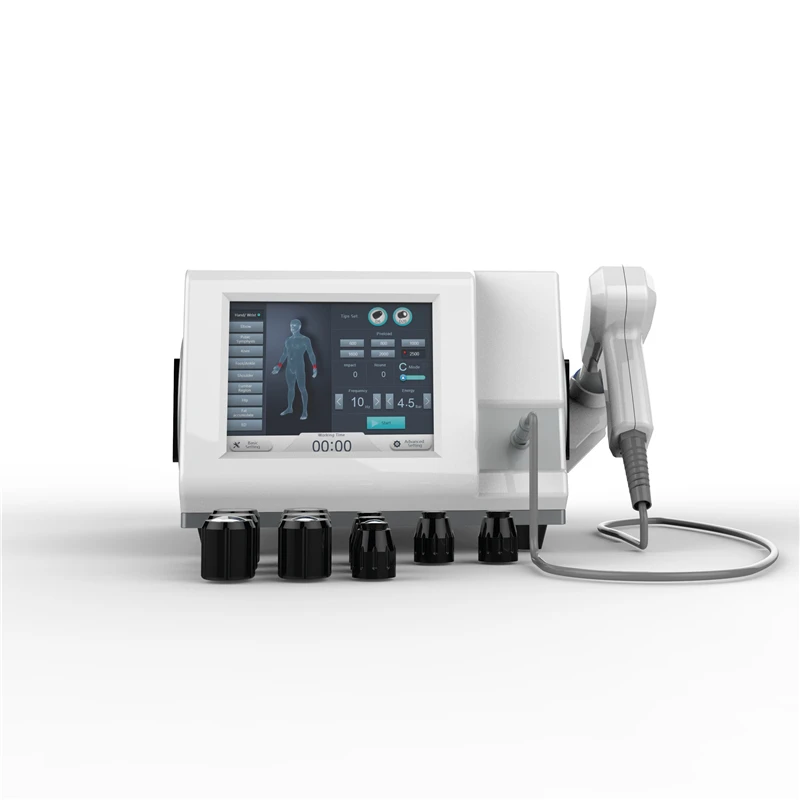 Equipo radial de la terapia de la onda de choque 2025, máquina de la terapia de la onda acústica para el alivio del dolor corporal