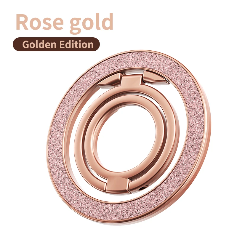 

Сильный магнитный держатель для мобильного телефона для Magsafe, двусторонняя магнитная подставка, портативный складной кольцевой кронштейн для Xiaomi iPhone 14 15