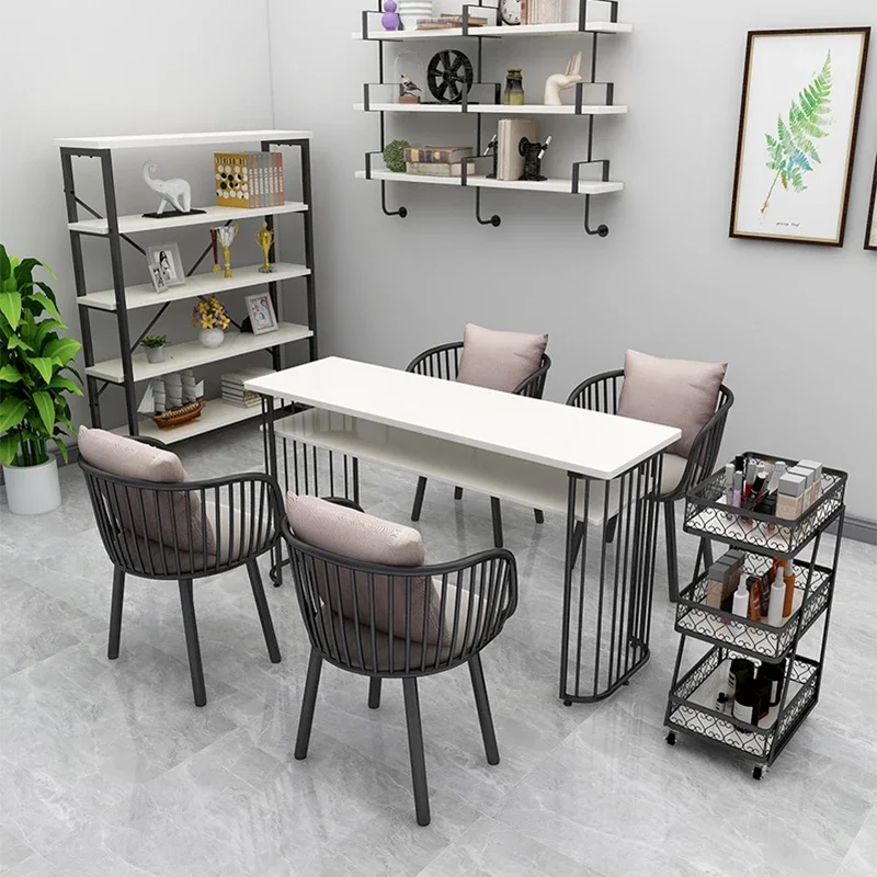 

Beauty Manicure Table Makeup Nail Prosthetic Desk Designer Manicure Table Aesthetic Professional Manicure Table Salon Furniture