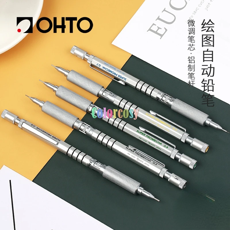 OHTO Super Promecha Drafting Pencil, 0.4/0.9mm, All Metal Barrel