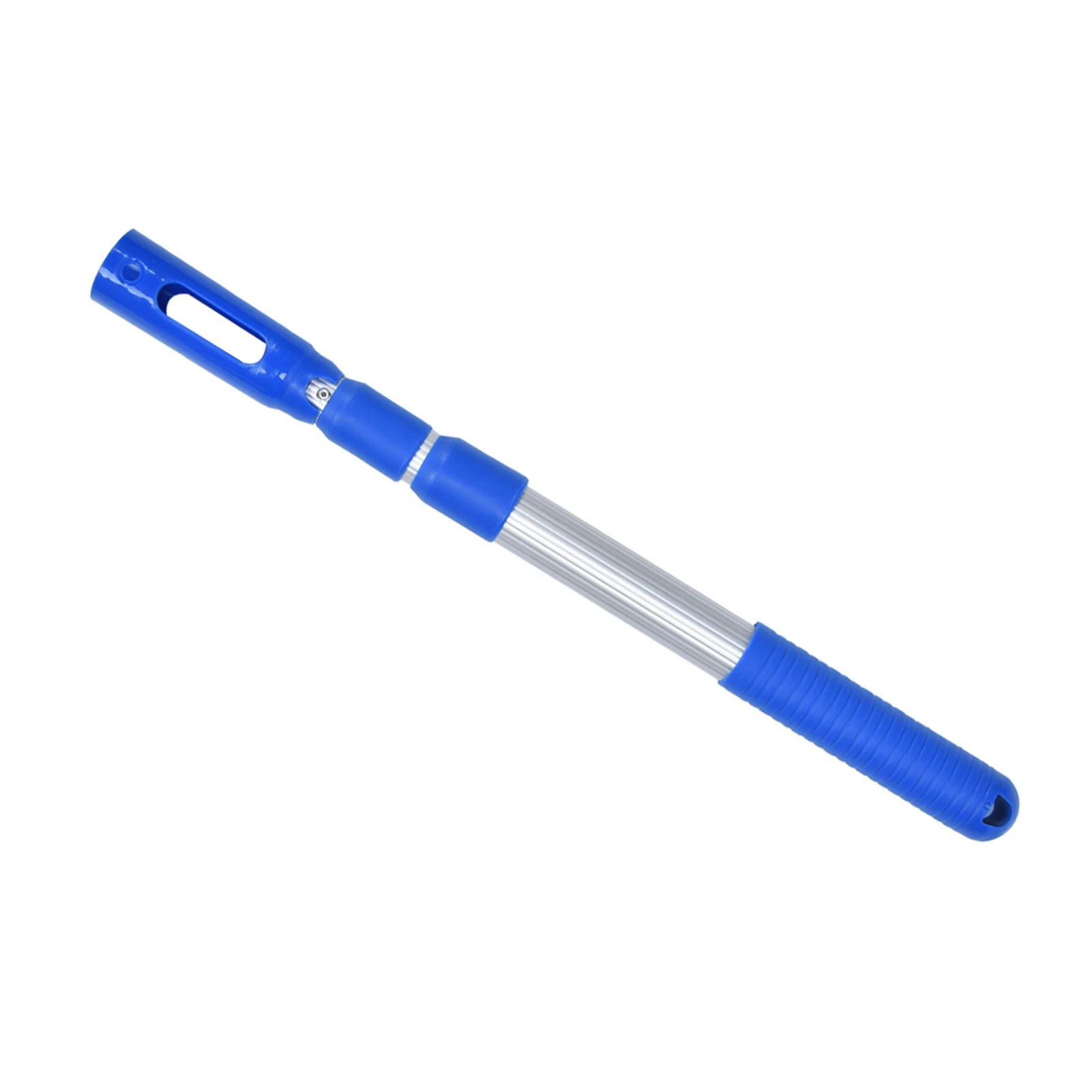 Swimming Pool Cleaning Pole 44.5cm to 88cm 3 Sections Telescopic Rod Cleaning Accessories for Pool Skimming Net Rake Brush