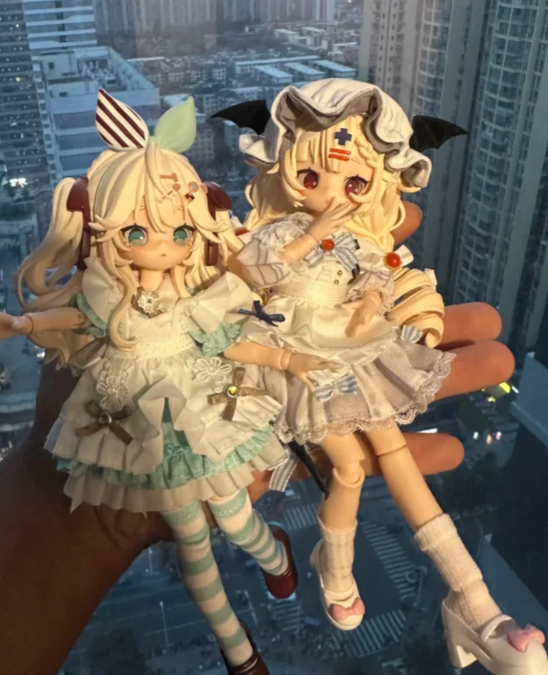 

Wanmeng BJD Posable Doll Authentic Sugary Girls 1/8 Scale MJD Cute Rabbit Ear Desktop Decor Fashion Toy For Female Anime Fans