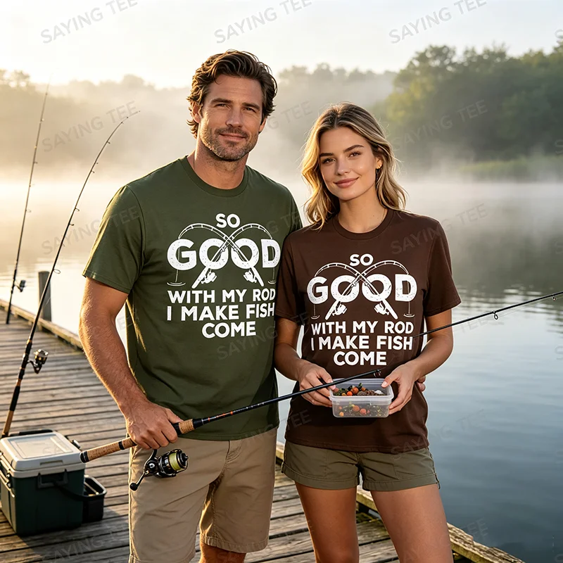 Lustiges Angler-Design für Männer und Frauen, Angler-Fisch-Angel-T-Shirt, Humorvolles, einzigartiges Angler-Geschenk, T-Shirt mit Angler-Sprüchen, Outdoor-Kleidung – Detail 6