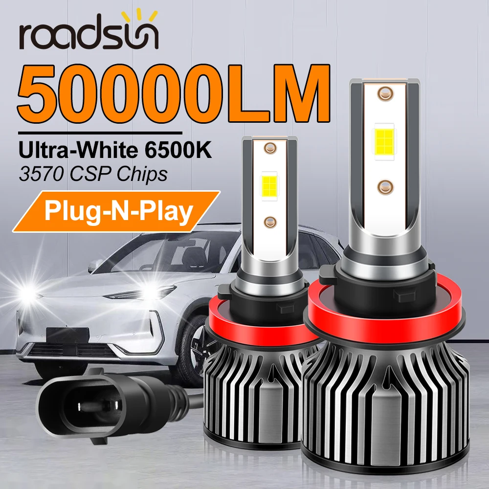 300W 3570 CSP Chips LED Headlight Bulbs 50000LM H1 H4 H7 H11 H13 9005 HB3 9006 HB4 Auto Fog Lamps 12V 6500K White Car Lights