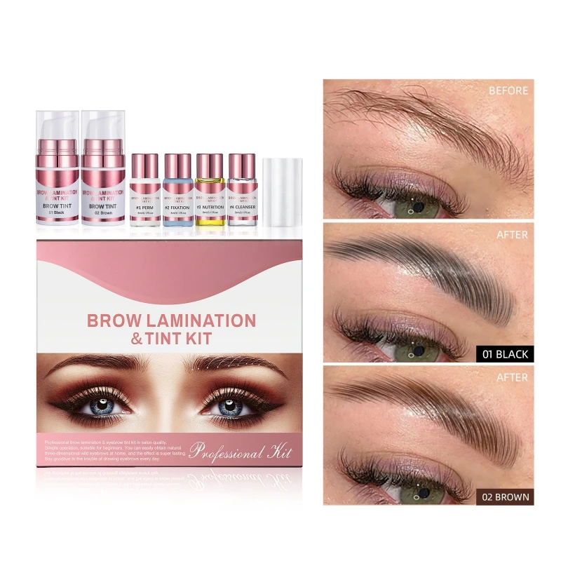 Styling Maquiagem Eyes Makeup Brow Lamination Tint Eyelash Eyebrow DIY Lifting Salon Home Use Long Lasting Glossy Volume