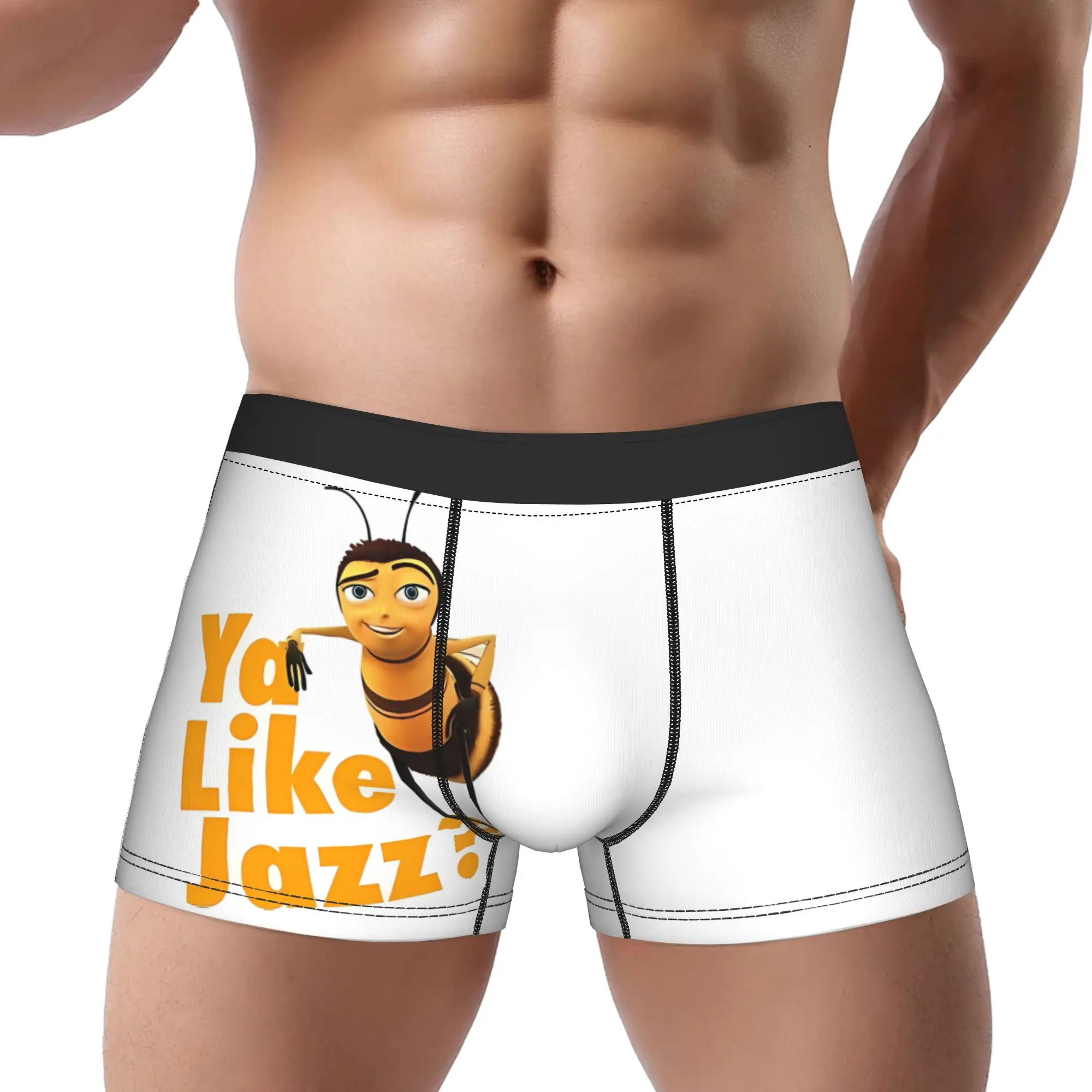 

Ya Like Jazz Bee Movie Underpants Breathbale Panties Male Underwear Comfortable Shorts Boxer Briefs