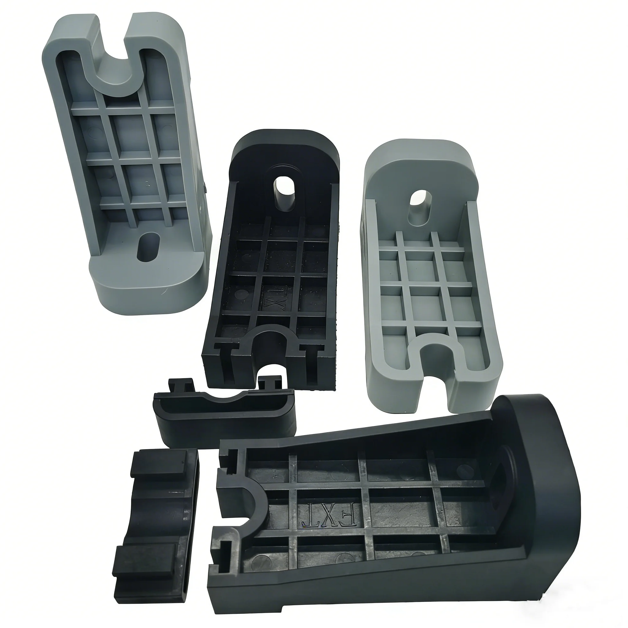 Roller installation support, idler support, non powered roller support plate, roller bracket, injection molded nylon bracket
