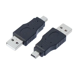 MINI USB męski na USB męski synchronizacja danych Adapter do ładowania przenośnik do MINI 5PIN urządzenie USB