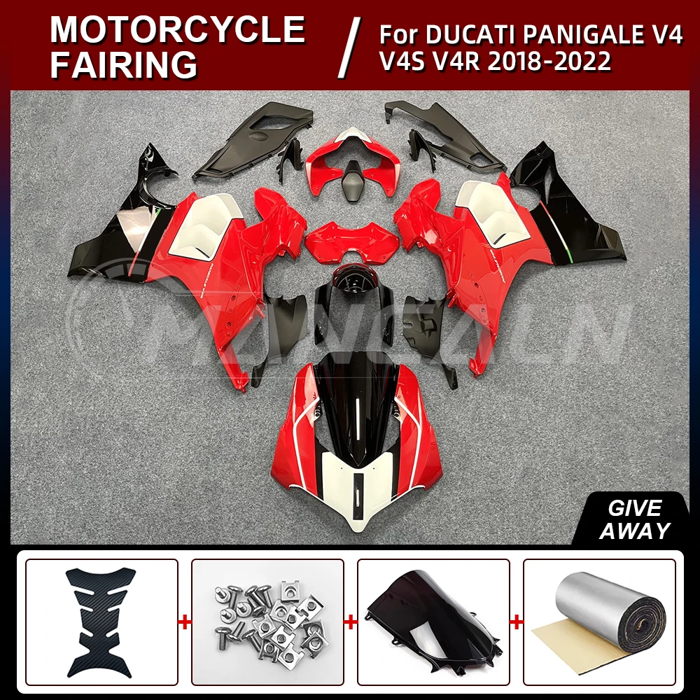 NEW ABS Motorcycle fairings kit full Injection for DUCATI Panigale V4 V4S V4R 2018-2022 Red White black High Quality Body Kit