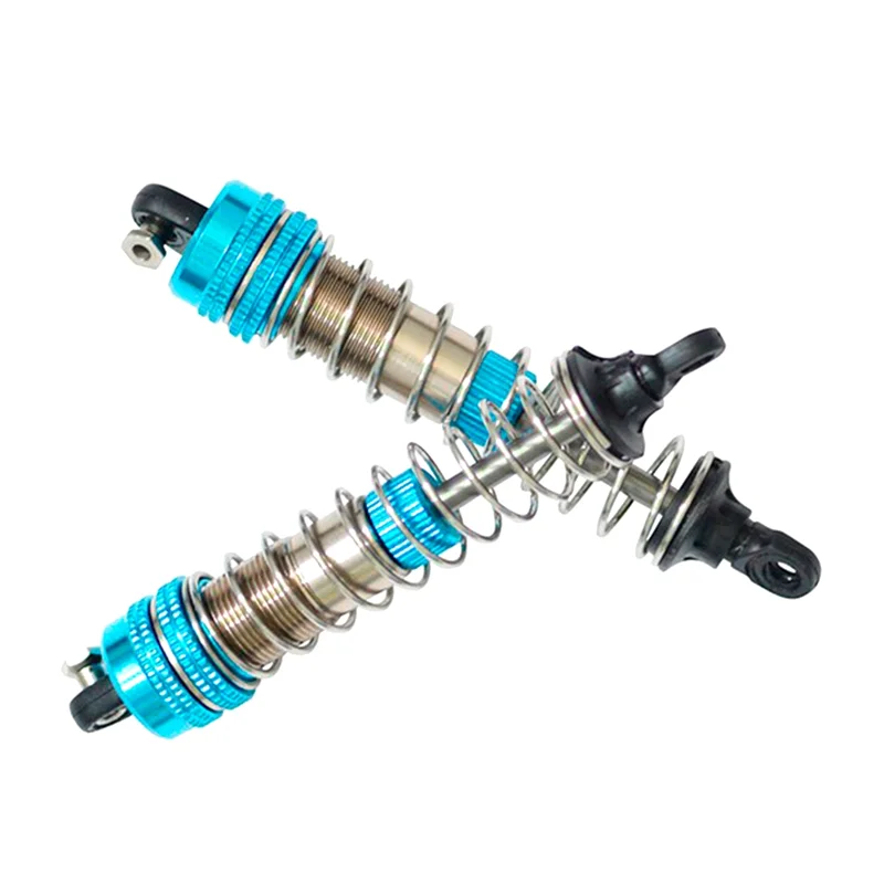 A45F-4 szt. Metalowe amortyzatory do XLF X03 X04 X-03 X-04 1/10 RC Samochód Monster Truck Części Zamienne do Tuningu Niebieskie