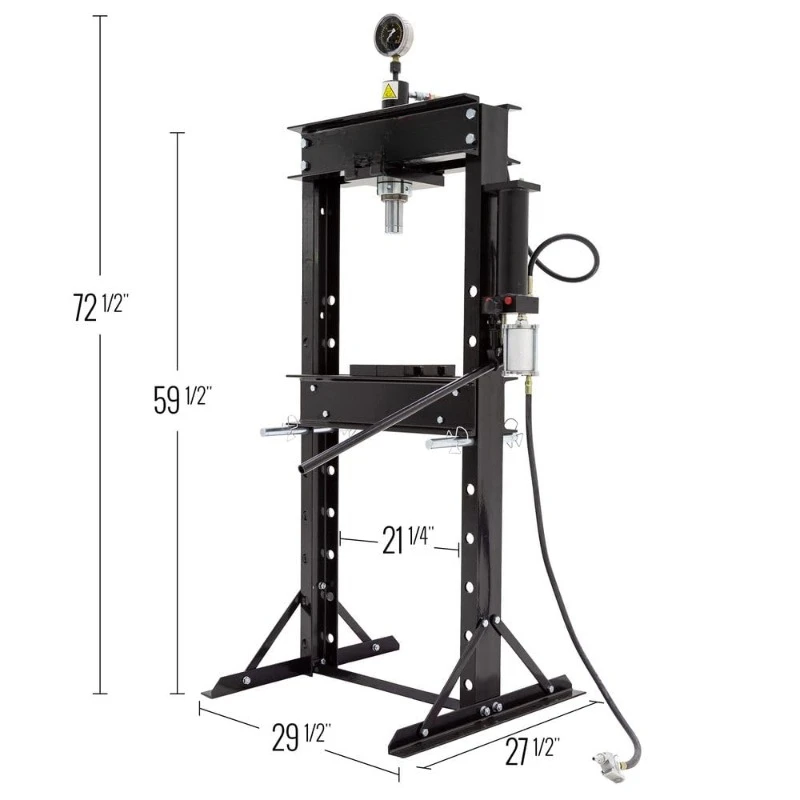 20 Ton Air-Operated Mechanic Repair Shop Press