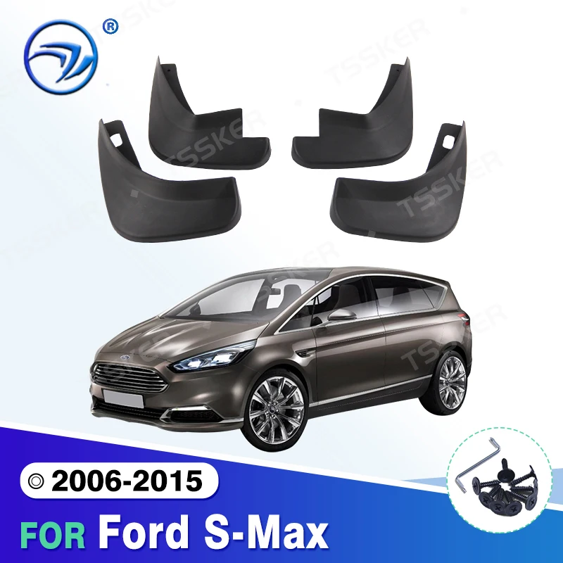 4x Molded Mud Flaps For Ford S-Max 2006 - 2015 Mudflaps Splash Guards Mudguards 2007 2008 2009 2010 2011 2012 2013 2014