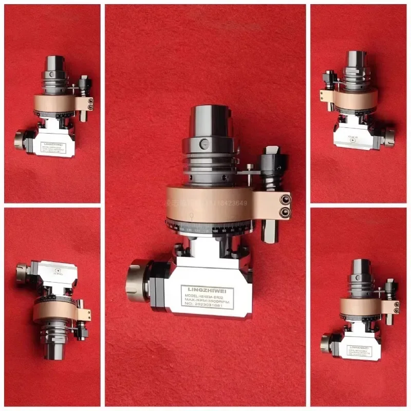 Angle head side milling right angle milling head 90-HSK63A-ER32 4000RPM output type side HSK: