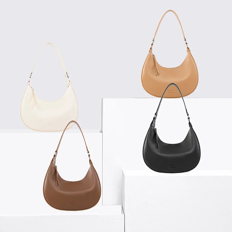 Senior Quality Underarm Bag Half Moon Bag Niche Design Bag Popular Summer Crescent Bag Handbag Female