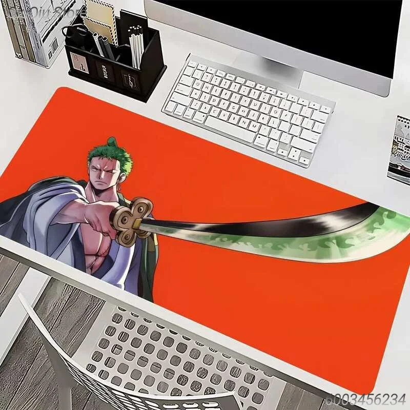 R-Roronoa Z-Zoro One Piece Mousepad Mause Pad Mouses Rug Office Accessories Desk Mat Mousepad Keyboa