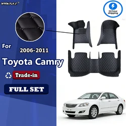 Car Mats For Toyota Camry Daihatsu Altis XV40 2006~2011 Durable Rugs Leather Floor Mat Carpet Anti Dirt Pad Car Accessories 2007