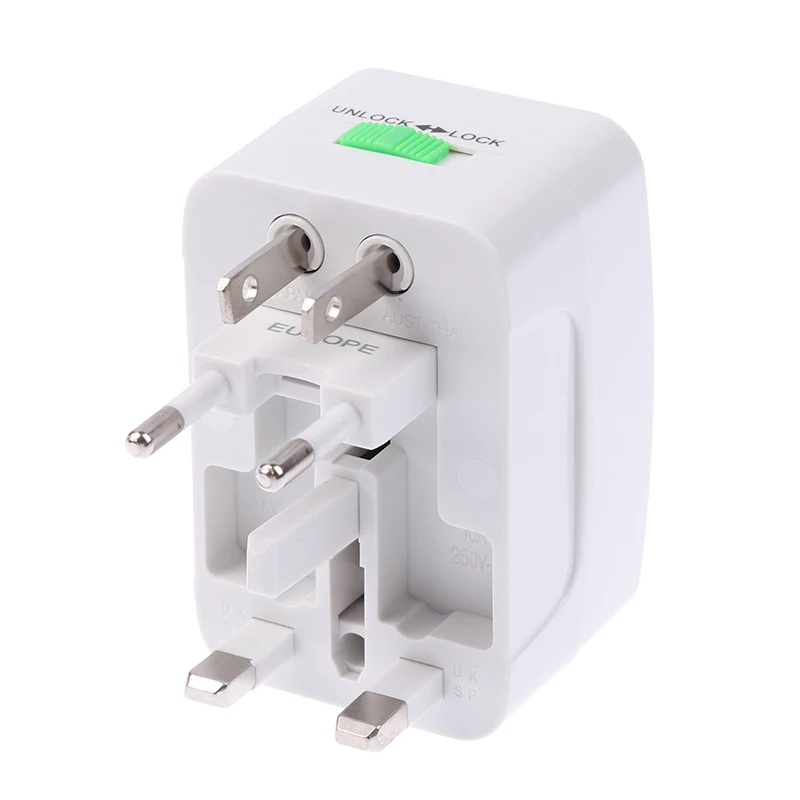 Multifunctional Universal Travel Adapter EU UK US AU AC Power Charger Adapter Outlet Converter Socket Plug Adaptor Connector