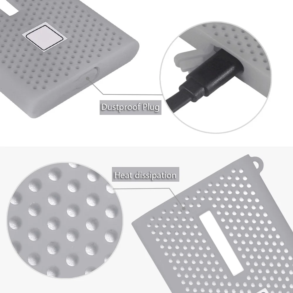 Silicone Protect Skin Cover Travel Cover for Samsung T7 Press Portable SSD