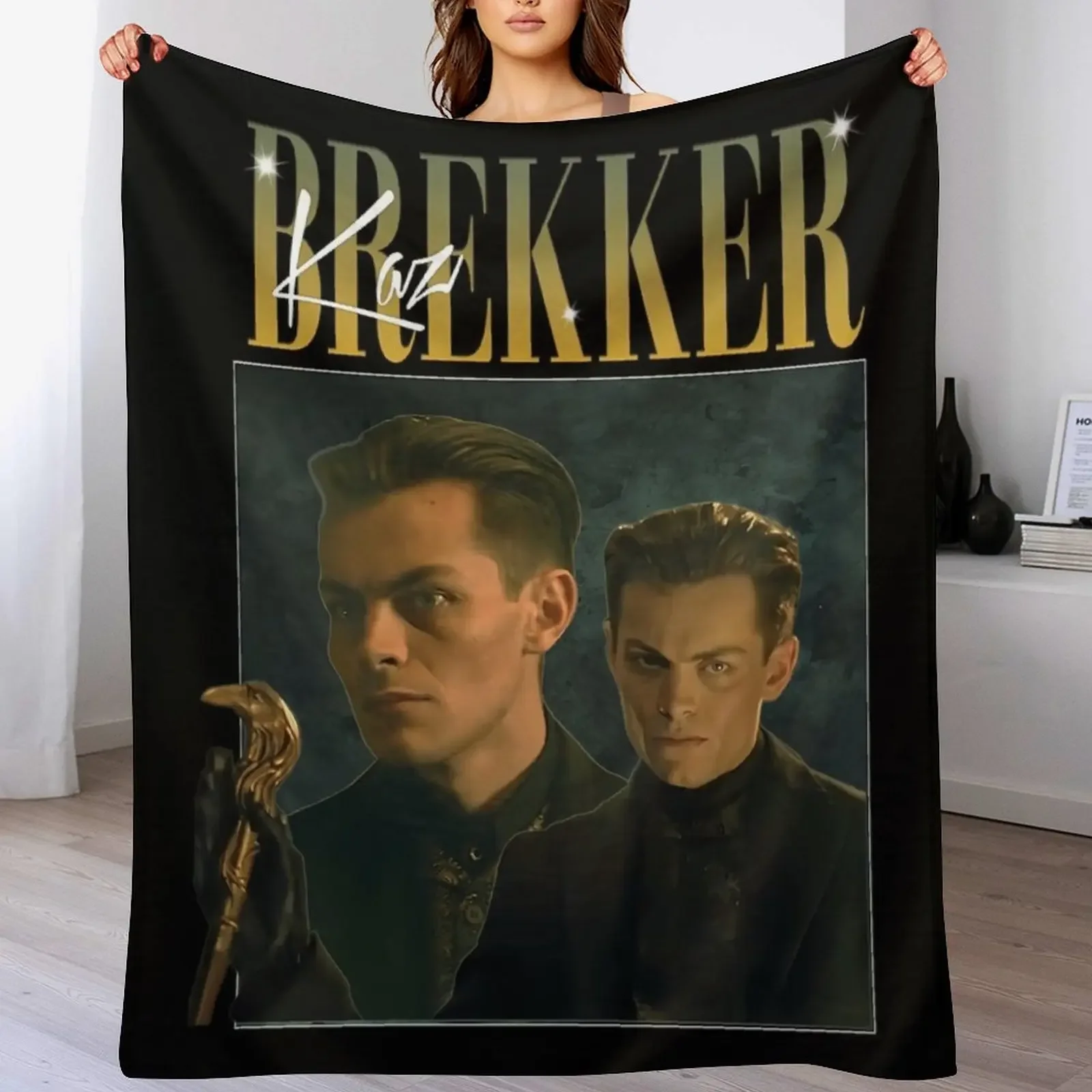 Kaz Brekker Shadow and Bone Six of Crows 90's Style Shirt Throw Blanket Versatile Cozy Throw Blanket for All Occasions