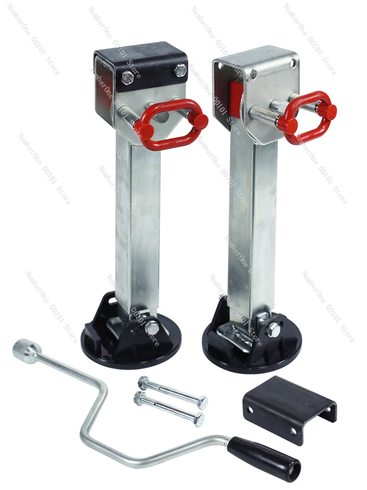 90 degree folding RV heavy duty outriggers handle trailer jack hand crank balance support modification