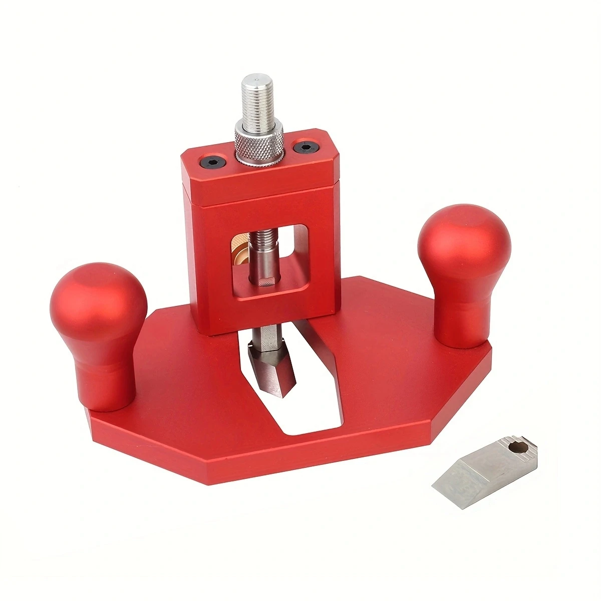 1Pc Router Plane Carpentry Handheld Grooving Planer Tool for Cutting Grooves Mortise with 2pc Blade Woodworking Tool