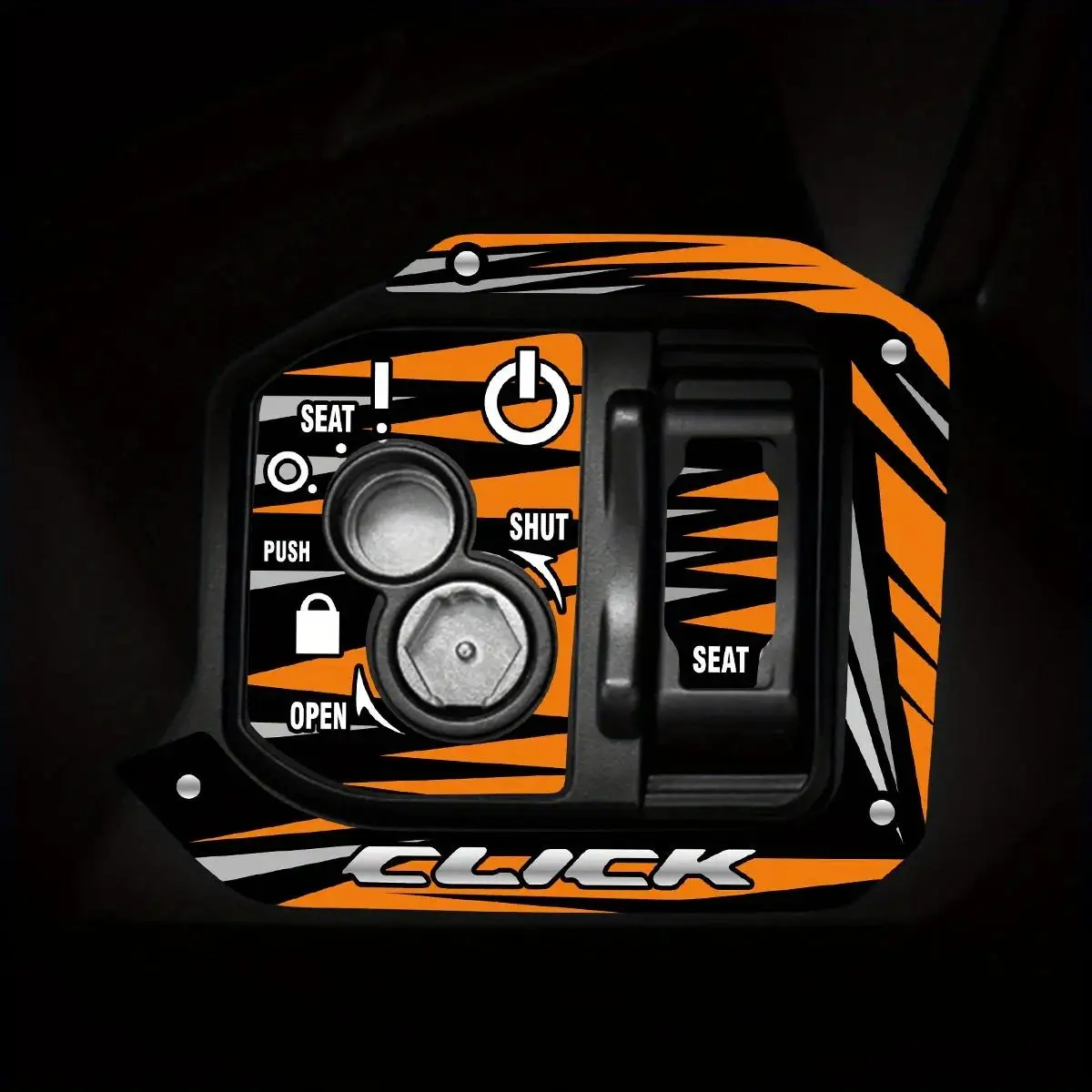 

2 шт./1 комплект, наклейка на крышку замка зажигания мотоцикла, водонепроницаемая виниловая наклейка, защитный декор для мотоцикла