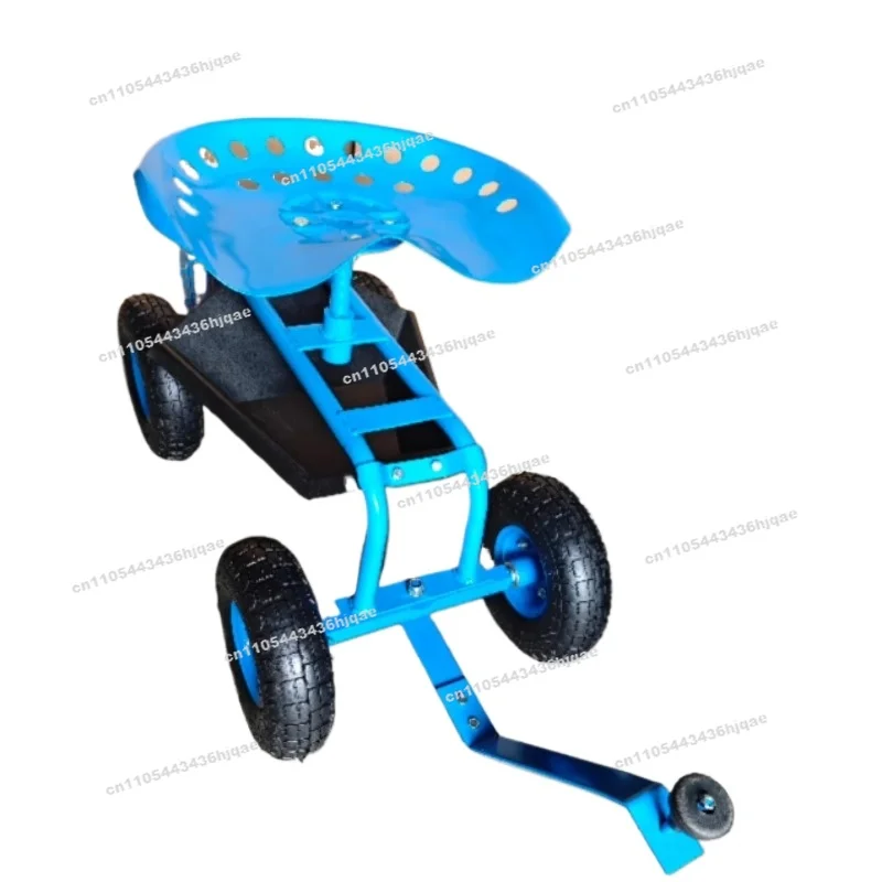 Garden Seat Car Steering Greenhouse Mobile Lazy Stool Vegetable Garden Wheel Walking Type