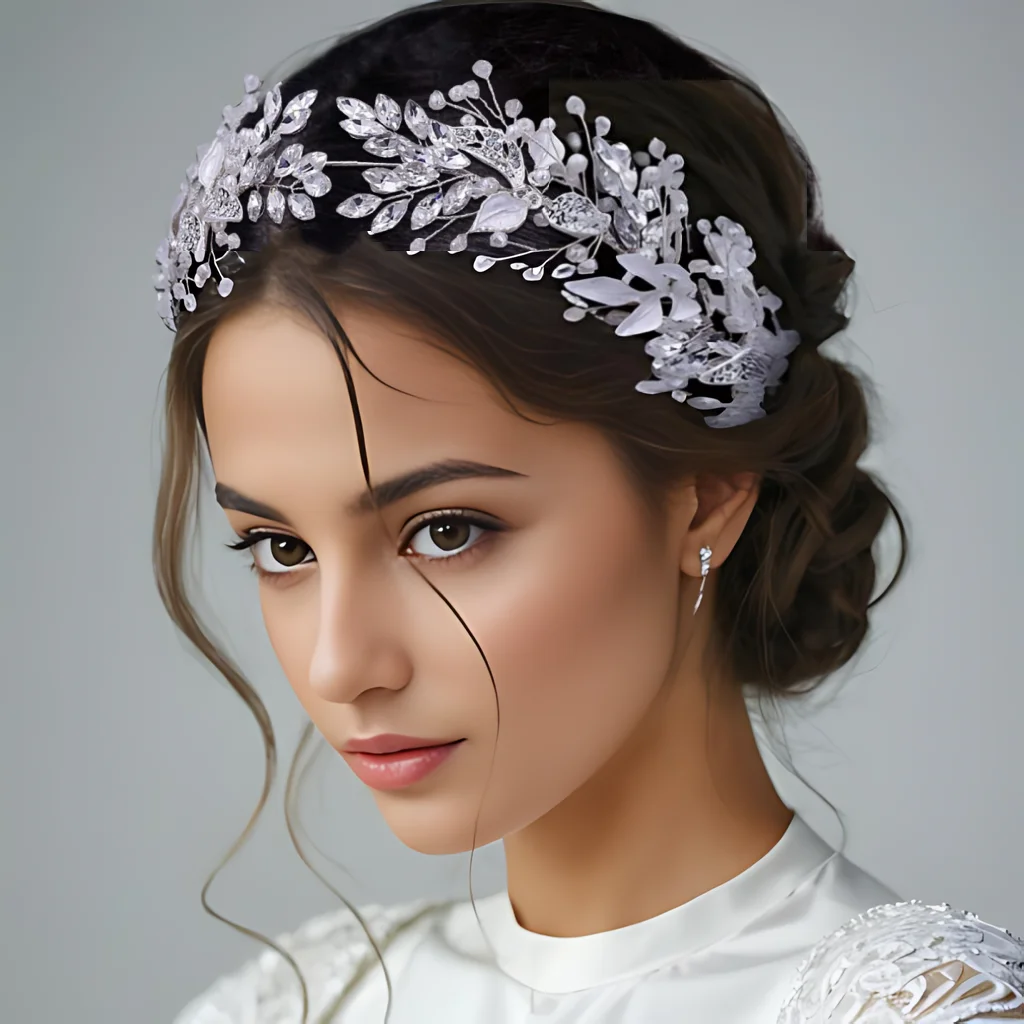 Bridal Hair Accessories Rhinestone Headband for Brides Hair Ornaments Woman Headdress Elegant Princess Headwear HP272