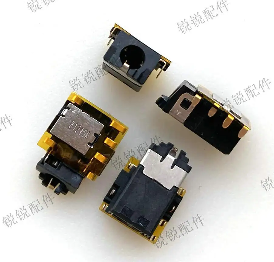 For 3.5MM earphone socket 7P sink plate, oblique port type, audio interface, female seat, gold-plated, 2-in-1 connector