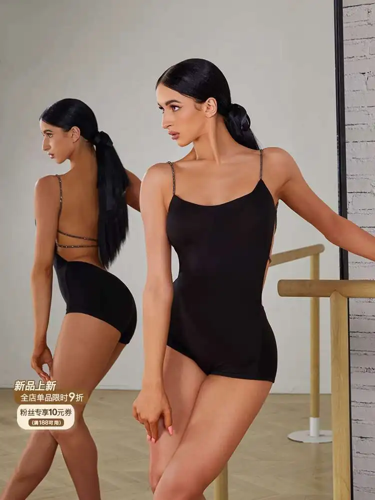 

Zym[Unlimited Planet]Top, Camisole, Backless Latin Dance Practice Outfit, Simple And High-end Cotton With Chest 2411