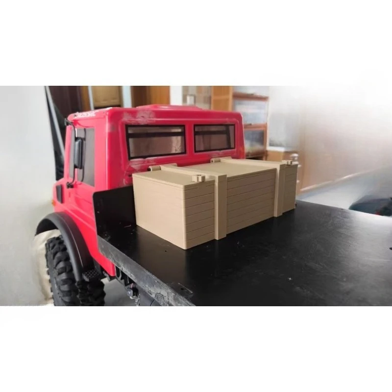 Upgraded Wood Grain Finish Parts for Easy Installation for CROSSRC EMO XX XXL 1/6 Scale RC Rock Crawler Rear Battery Compartment