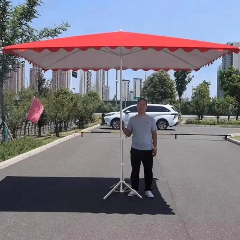 Foldable Outdoor Stall Patio Special Parasol Nordic Heat Insulation Umbrellas Sun Protection Thickened Portable Beach Umbrella
