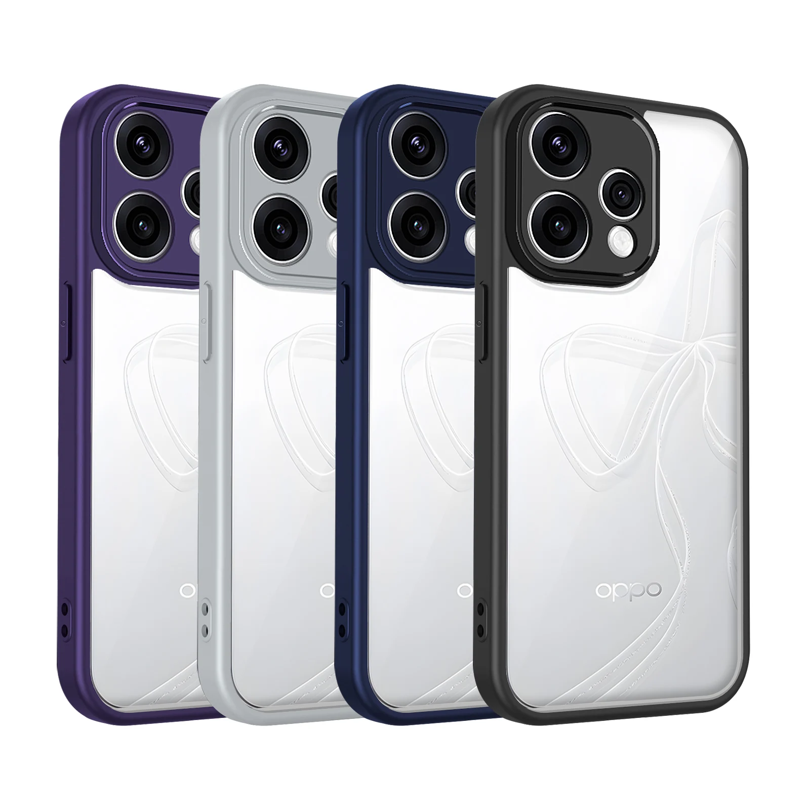 Oppo Reno15 5G CPH2825 Case Air Cushion Shockproof Silicone Bumper Clear Matte Back Cover Hard Phone Case for Oppo Reno 15 5G