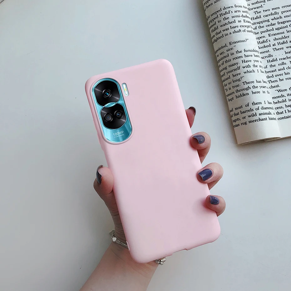 For Honor 90 Lite Case Honor 90 Pro Cover Fashion Simple Candy Color Liquid Silicone Phone Case For Honor90 90Pro 90Lite Cases