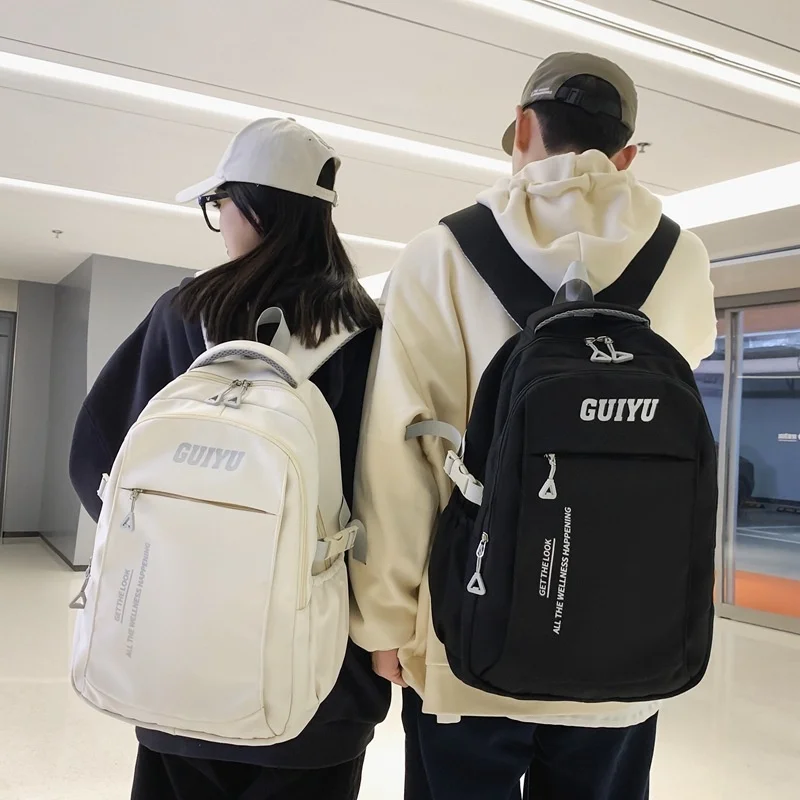 

Korean Version Of School Bag Junior High Students Portable Backpack Simple Fashion Large Capacity
